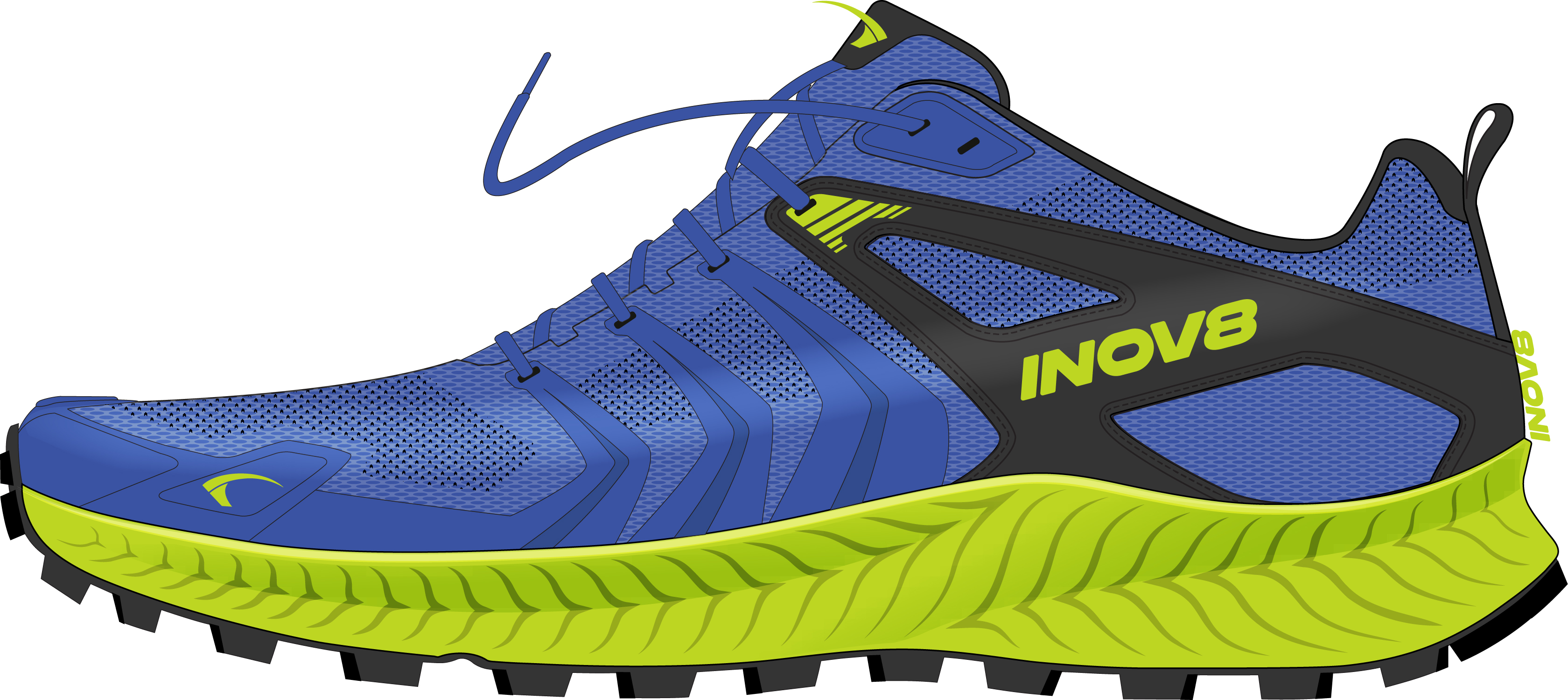 Image Inov8  Trailtalon  Homme BLEU/NOIR/LIME M8